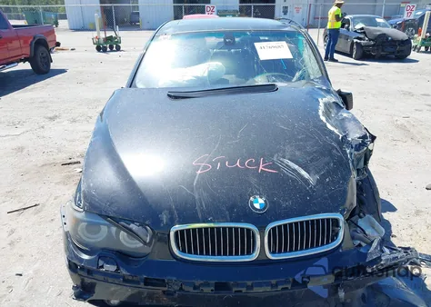 2005 BMW 745I из США, поврежденный, VIN WBAGL63585DP76177